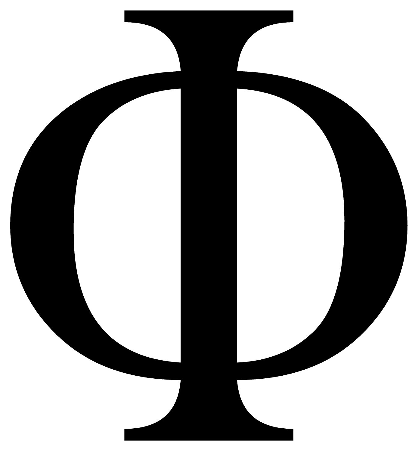 Greek Letter Phi